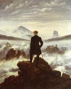 Caspar David Friedrich The walker above the mists oil painting